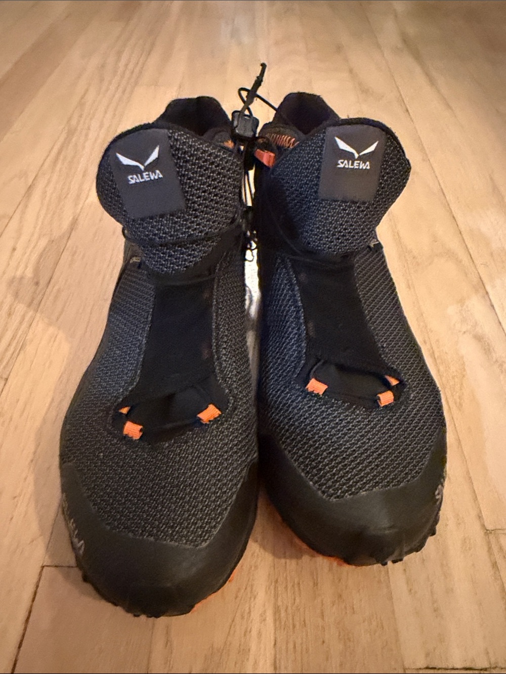 Salewa Men's Black and Orange Approach Boots - Lightweight Grip